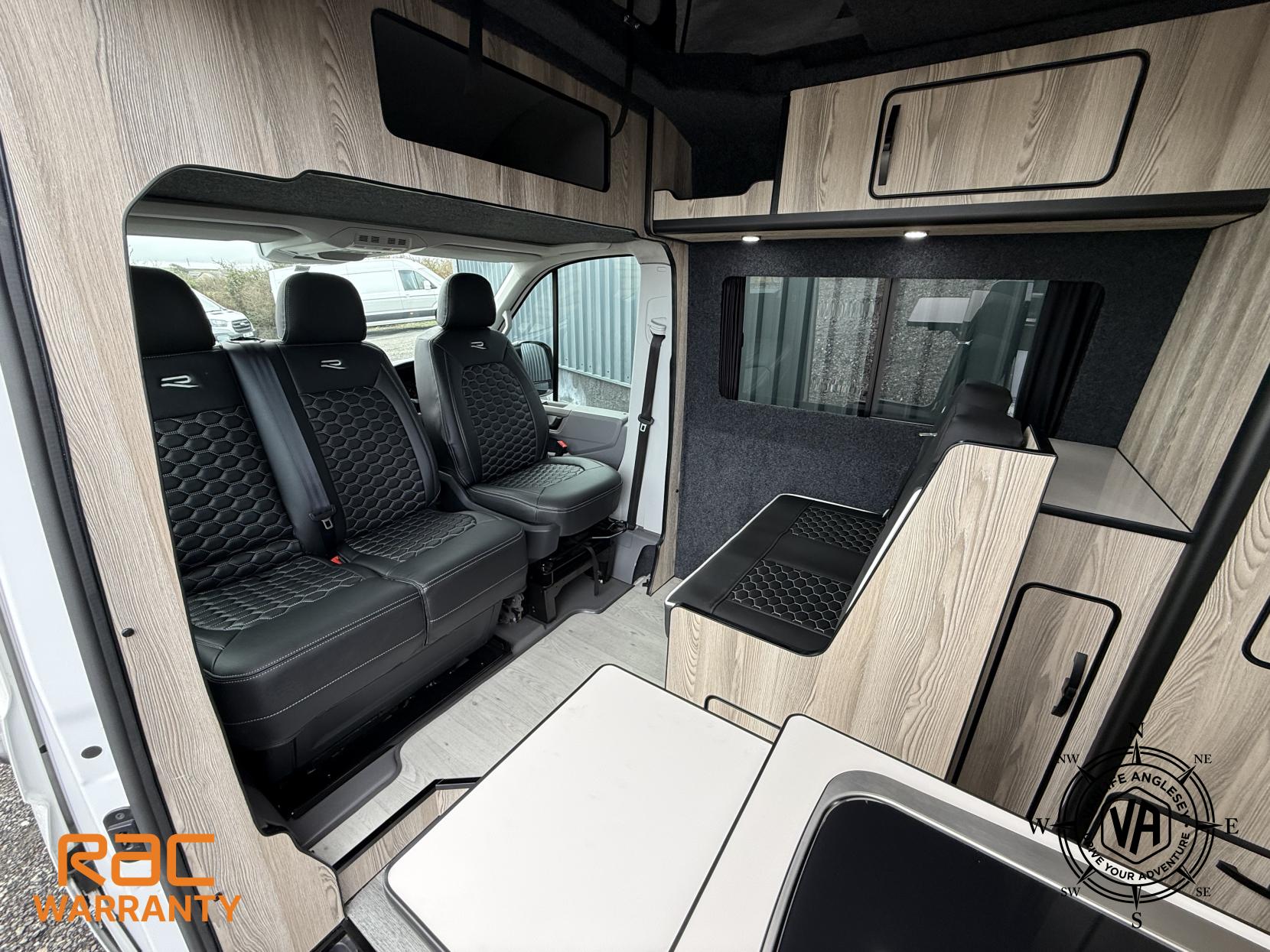Volkswagen Crafter Diesel heater-Toilet-Sink-Hob-Fix bed-Wardrobe-Overhead lockers- Aircon