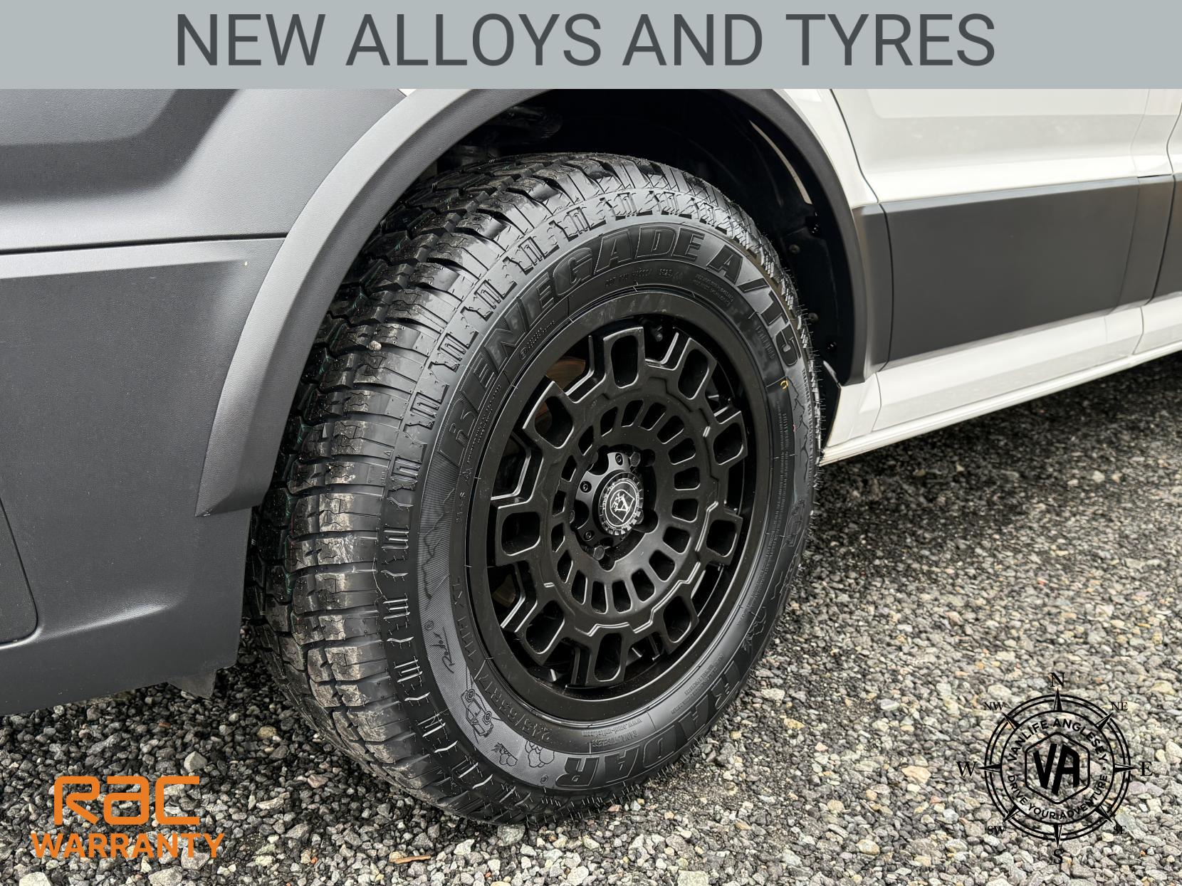 Volkswagen Crafter Diesel heater-Toilet-Sink-Hob-Fix bed-Wardrobe-Overhead lockers- Aircon