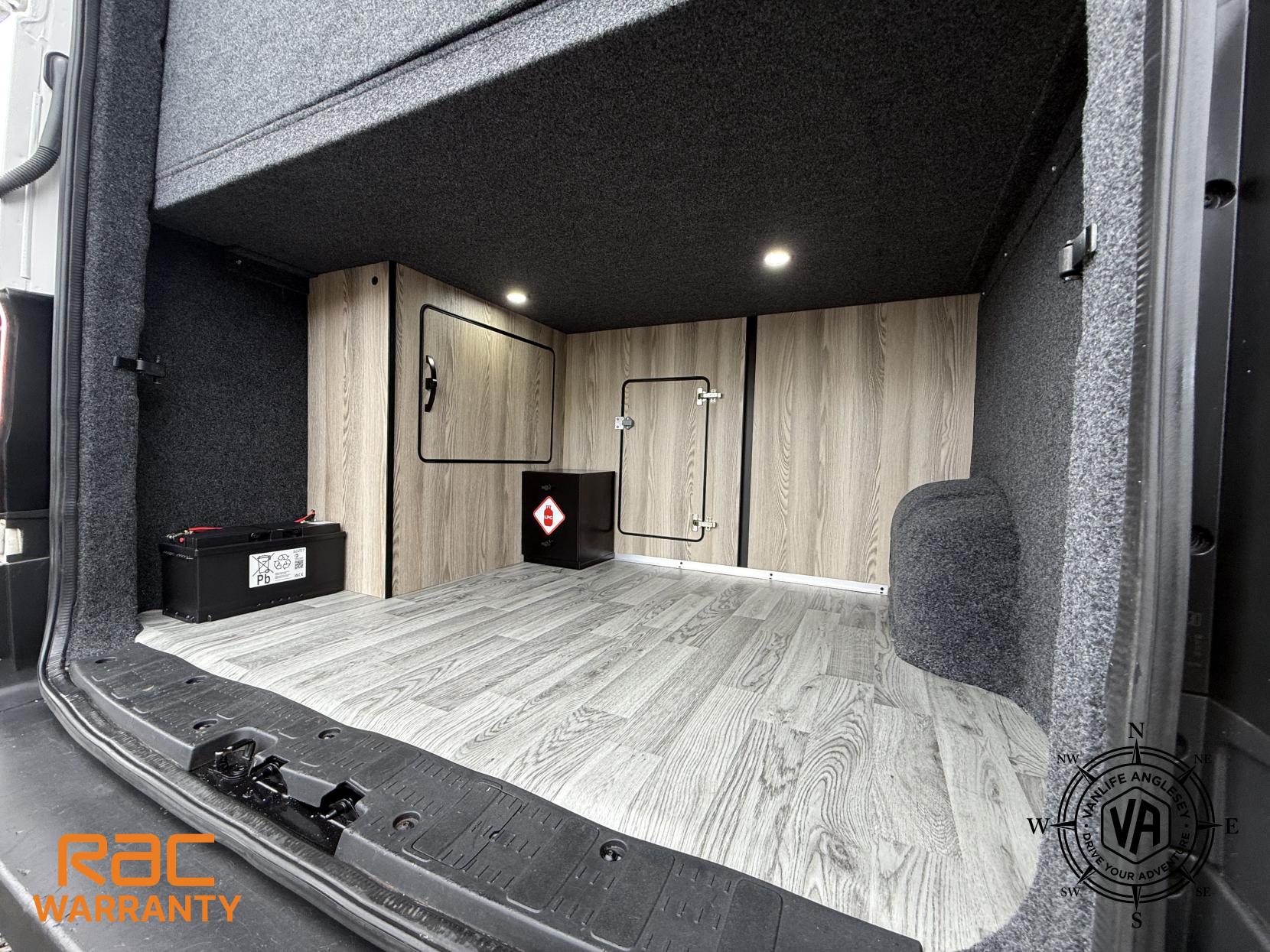 Volkswagen Crafter Diesel heater-Toilet-Sink-Hob-Fix bed-Wardrobe-Overhead lockers- Aircon