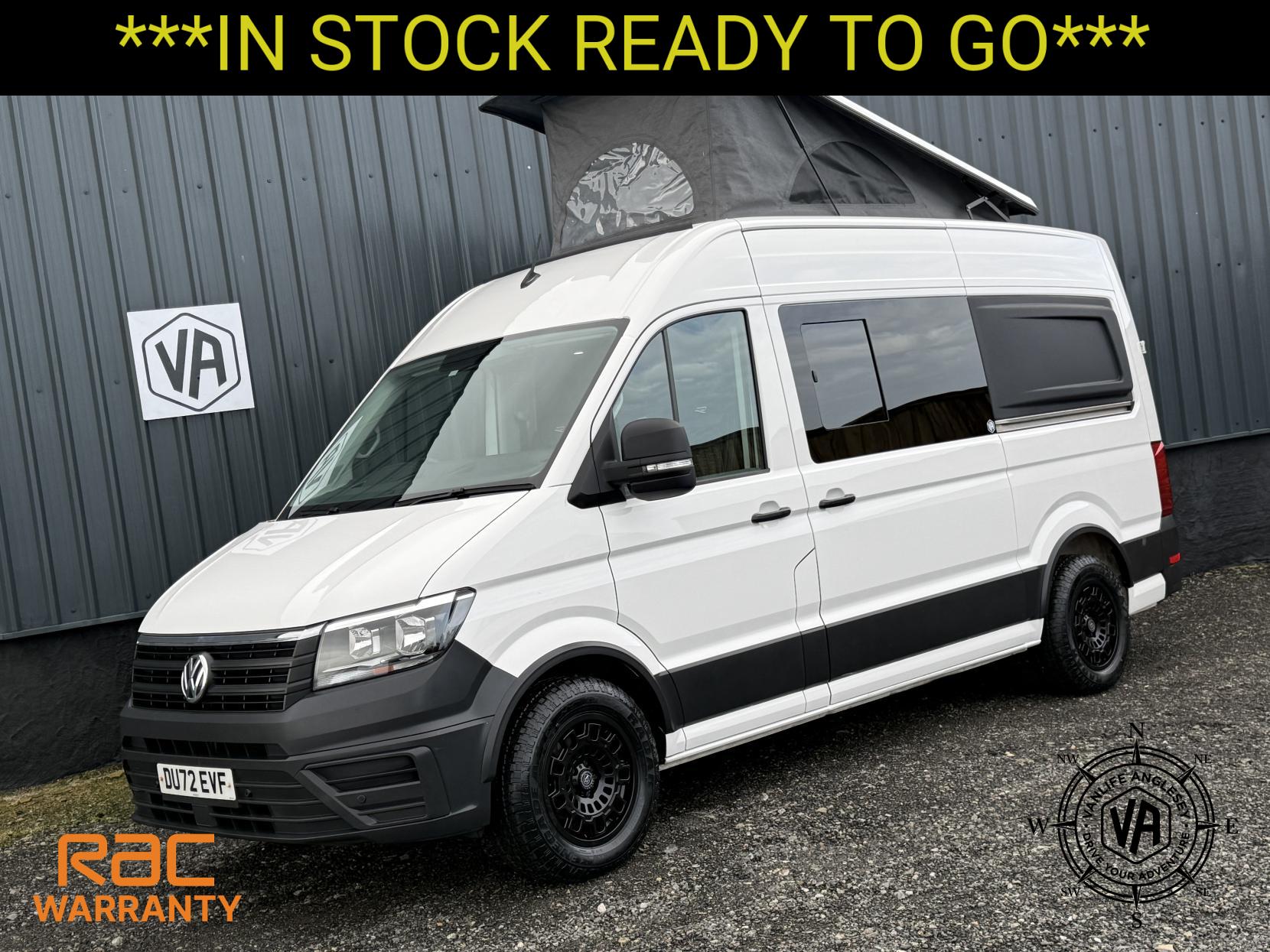 Volkswagen Crafter Diesel heater-Toilet-Sink-Hob-Fix bed-Wardrobe-Overhead lockers- Aircon