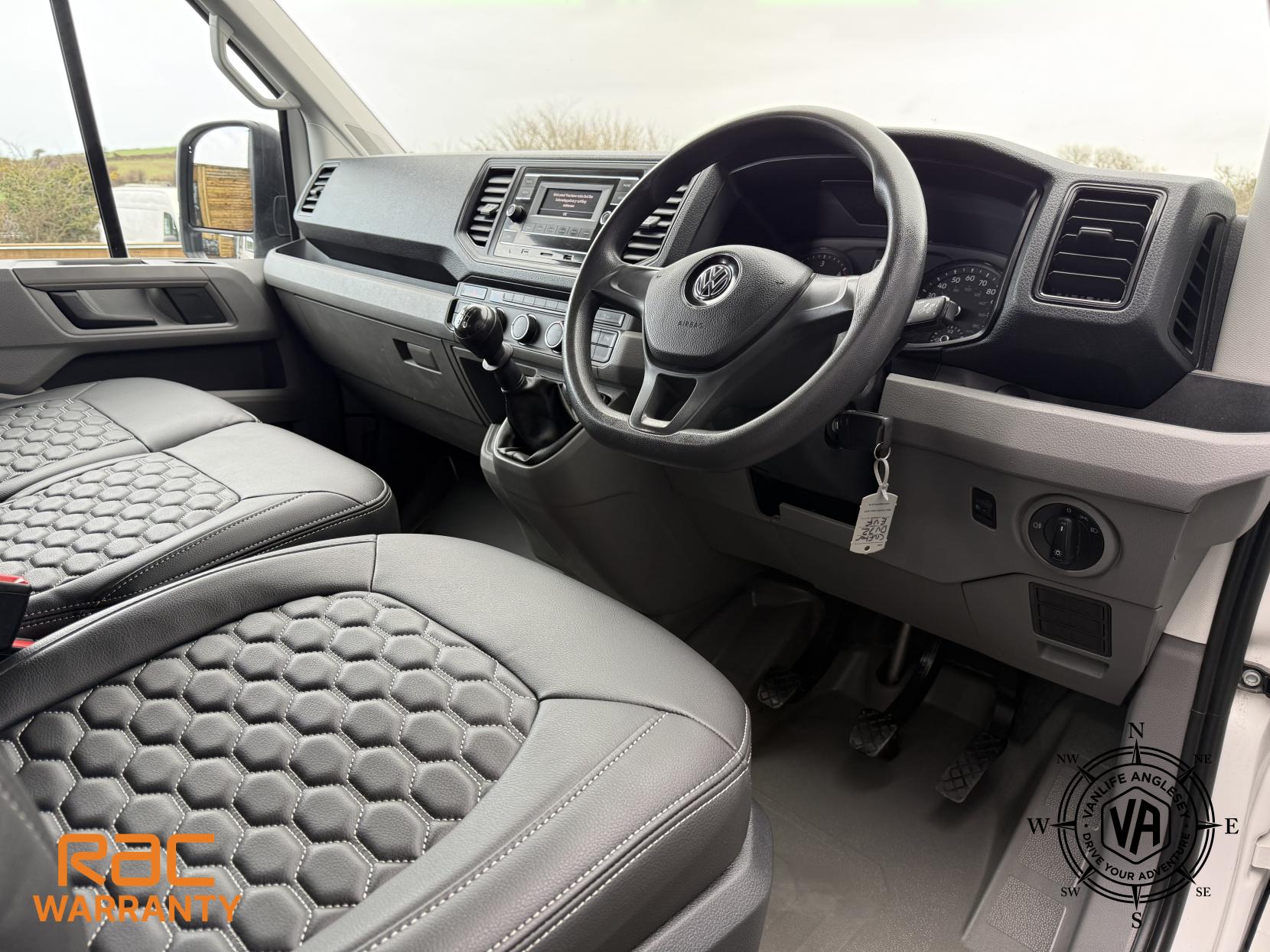 Volkswagen Crafter Diesel heater-Toilet-Sink-Hob-Fix bed-Wardrobe-Overhead lockers- Aircon