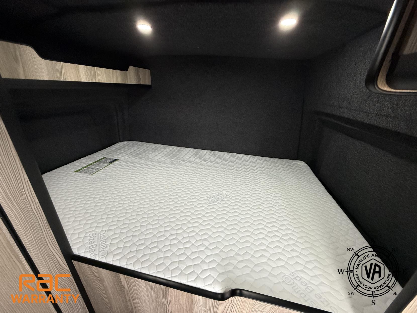 Volkswagen Crafter camper van DSG automatic Brand-new conversion Automatic DSG brand-new conversion, Diesel heater, Toilet, Fix bed, Poptop, Swivel seats, sink and hob, 4 berth Travels 5