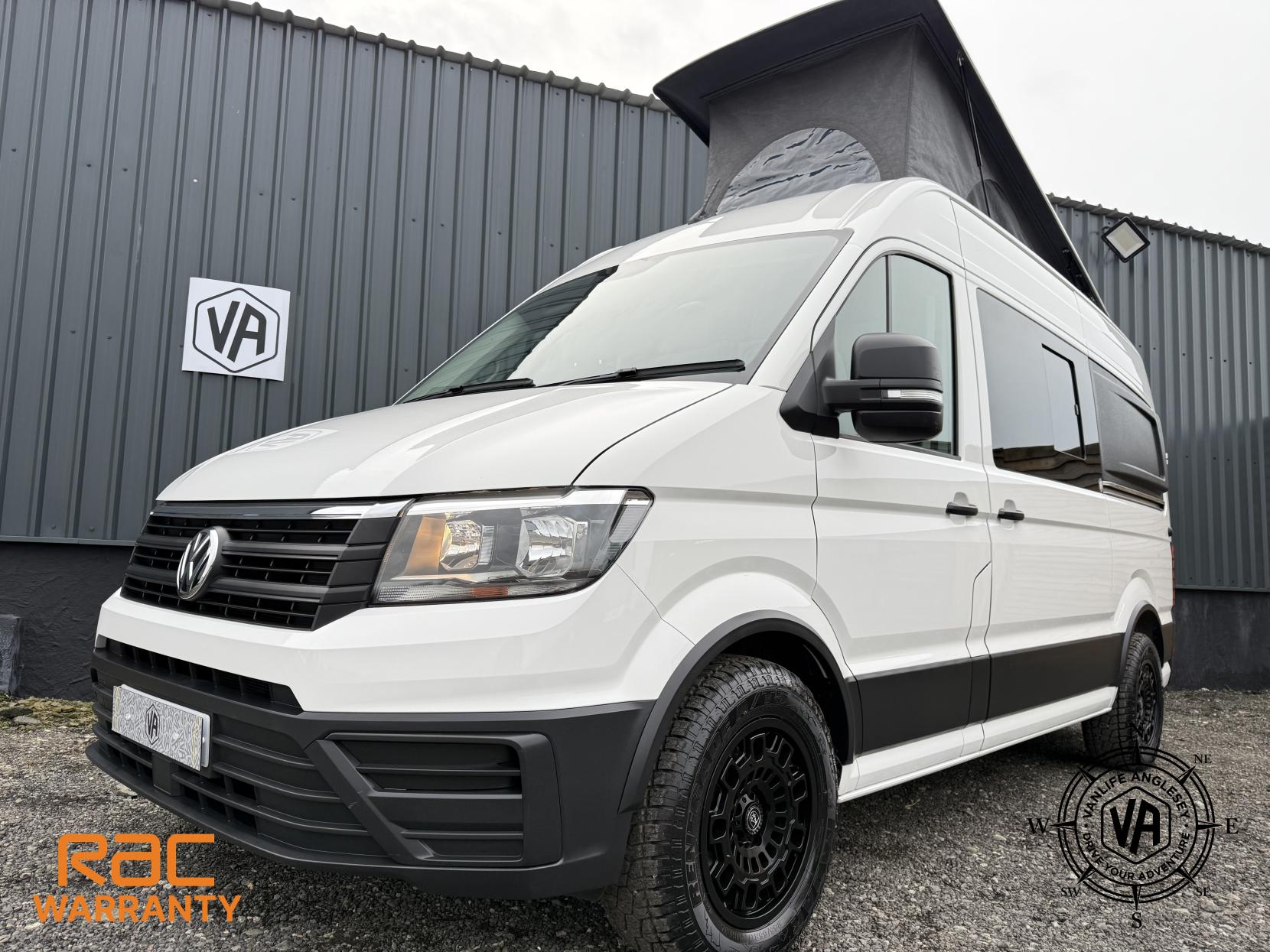 Volkswagen Crafter camper van DSG automatic Brand-new conversion Automatic DSG brand-new conversion, Diesel heater, Toilet, Fix bed, Poptop, Swivel seats, sink and hob, 4 berth Travels 5