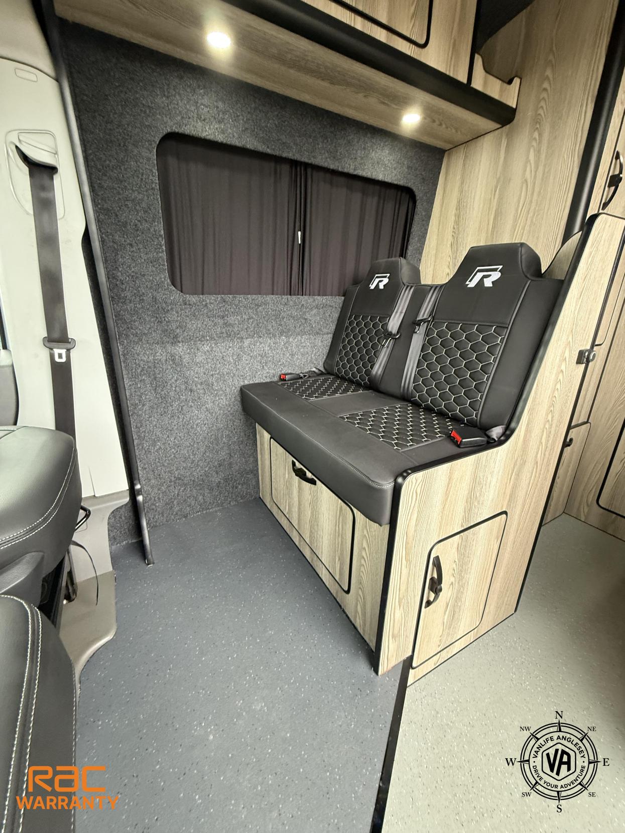 Volkswagen Crafter camper van DSG automatic Brand-new conversion Automatic DSG brand-new conversion, Diesel heater, Toilet, Fix bed, Poptop, Swivel seats, sink and hob, 4 berth Travels 5