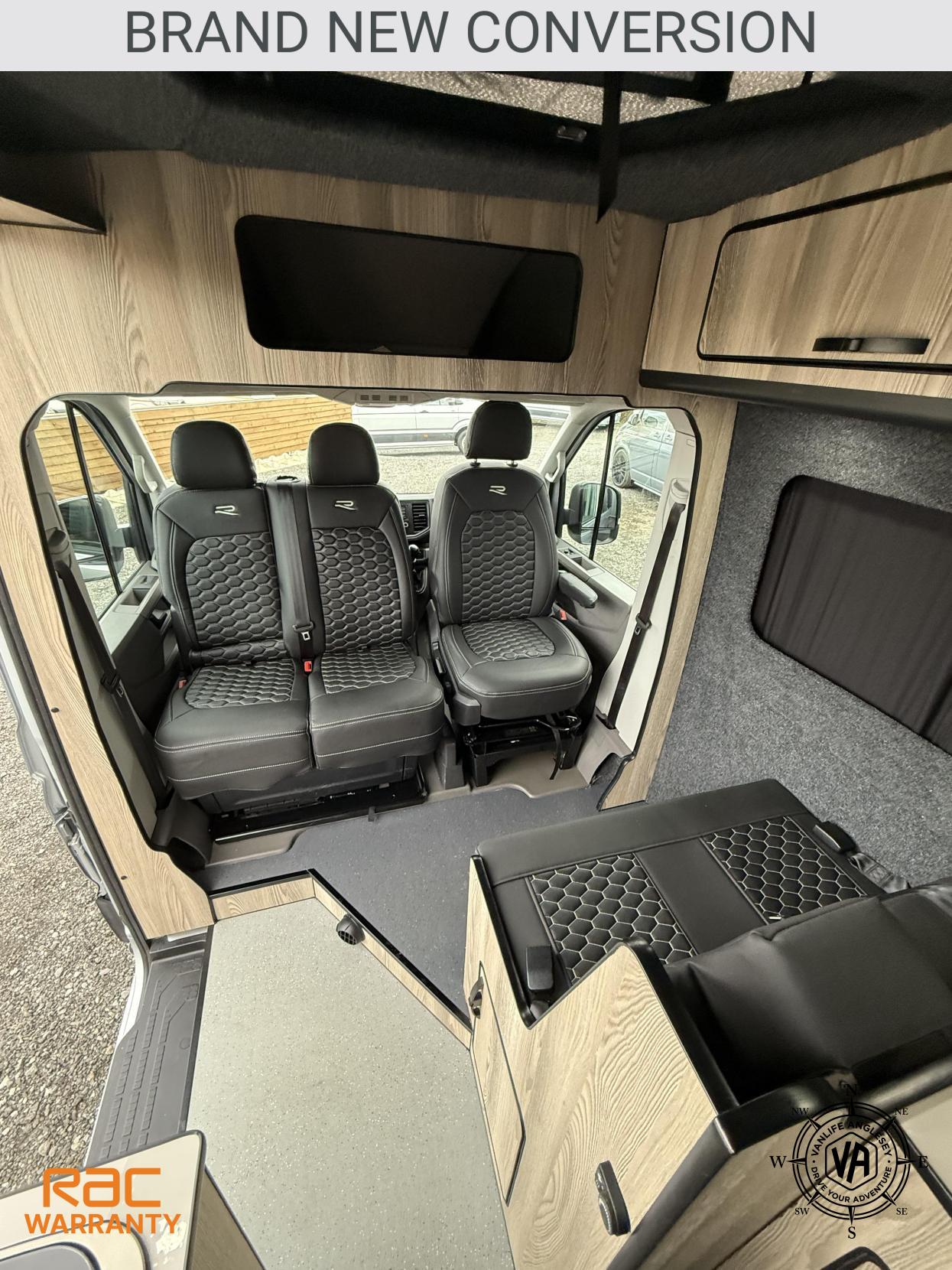 Volkswagen Crafter camper van DSG automatic Brand-new conversion Automatic DSG brand-new conversion, Diesel heater, Toilet, Fix bed, Poptop, Swivel seats, sink and hob, 4 berth Travels 5
