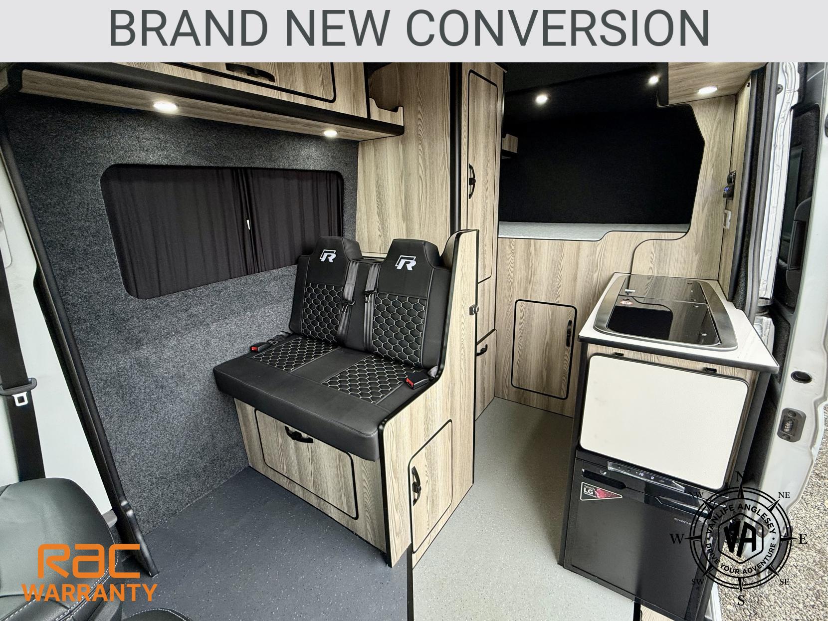 Volkswagen Campervan Diesel heater-toilet-sink hob-fix bed-wardrobe-overhead lockers 